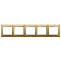 Рамка 5-постовая Legrand Valena матовое золото 770305