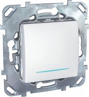 Выключатель одноклавишный кнопочный с подсветкой Schneider Electric Unica MGU5.206.18NZD