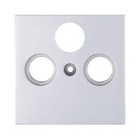 Накладка LK Studio розетки TV+FM+SAT, 2(3) отверстия (серебристый металлик) LK80 845203-1