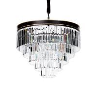 Люстра Odeon 25 black/clear