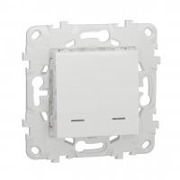 Выключатель двухклавишный Schneider Electric Unica New NU521118N