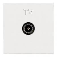 Розетка TV ABB Zenit альпийский белый 2CLA225070N1101