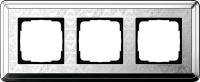 Рамка 3-постовая Gira ClassiX Art хром 0213681