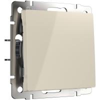 Выключатель Werkel одноклавишный проходной слоновая кость WL03-SW-1G-2W-ivory 4690389046155