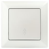 Переключатель одноклавишный ЭРА Intro Solo 10A 250V перламутровый 4-103-06 Б0053582