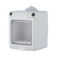 Коробка для открытого монтажа LK Studio LK45 с панелью серый 855003-1