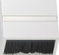 Лицевая панель Gira System 55 приборов с квадратной панелью наклонным выходом чисто-белый шелковисто-матовый 068227