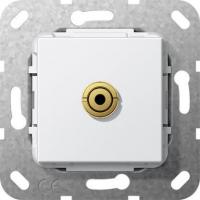 Розетка Minijack Gira System 55 чисто-белый глянцевый 564803