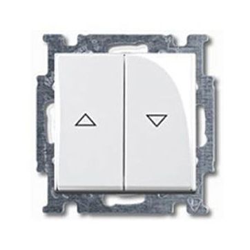 Выключатель жалюзи без фиксации ABB Basic55 альпийский белый 2CKA001413A1082 Выключатель жалюзи без фиксации ABB Basic55 альпийский белый 2CKA001413A1082