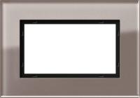Рамка 1,5-модульная Gira Esprit дымчатое стекло 1001122