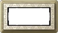 Рамка 2-модульная Gira ClassiX Art бронза/кремовый 1002663
