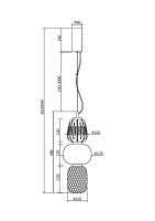 Подвесной светильник Maytoni MOD267PL-L28G3K