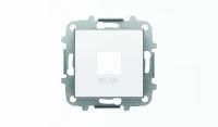 Накладка для механизмов зарядного устройства USB, арт.8185, серия SKY, цвет альпийский белый