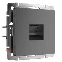 Розетка Werkel Ethernet RJ-45 Графит рифленый WL04-RJ-45 4690389145971