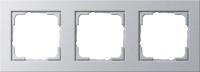 Рамка 3-постовая Gira E2 алюминий 021325