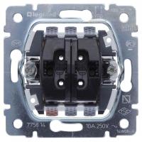 Выключатель двухклавишный кнопочный Legrand Galea Life 10A 250V управления жалюзи 775814