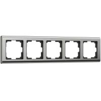 Рамка Werkel Metallic на 5 постов глянцевый никель WL02-Frame-05 4690389059322