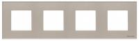 Рамка 4-постовая ABB Zenit стекло брызги шампанского 2CLA227400N3901