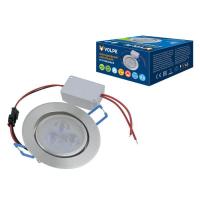 Встраиваемый светодиодный светильник (UL-00003244) Volpe ULM-Q262 3W/DW IP65 SILVER