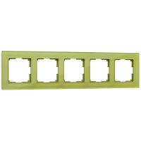 Рамка Werkel Favorit на 5 постов фисташковый WL01-Frame-05 4690389098697