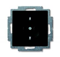 Розетка ABB Basic55 Schuko с/з 16A 250V безвинтовой зажим chateau-черный 2CKA002011A6142