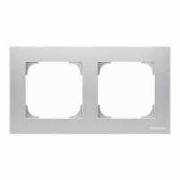 Рамка 2-постовая ABB Sky серебристый алюминий 2CLA857200A1301