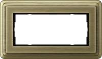 Рамка 2-модульная Gira ClassiX бронза 1002621
