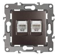 Розетка комбинированная RJ45+RJ11 ЭРА 12 12-3109-13 Б0019359