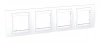Рамка 4-постовая Schneider Electric Unica Хамелеон MGU6.008.18