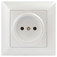 Розетка ЭРА Intro Solo 2P 16A 250V перламутровый 4-201-06 Б0053646