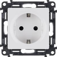 Розетка Legrand Valena Life 16A 250V с/з с защитными шторками безвинтовой зажим белая 753420
