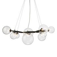 Люстра Wendt 9 grey/clear
