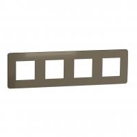 Рамка 4-постовая Schneider Electric Unica New NU280850