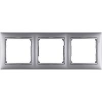 Рамка 3-постовая Legrand Valena алюминий 770153