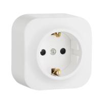 Розетка 2К+З Legrand Quteo 16A 250V с/з белая 782211