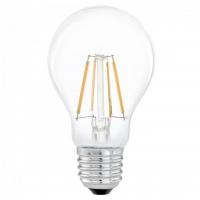 Лампа светодиодная филаментная Eglo E27 4W 2700К прозрачная 11491