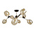 Люстра на штанге Arte Lamp SEPPIA A4211PL-8BK