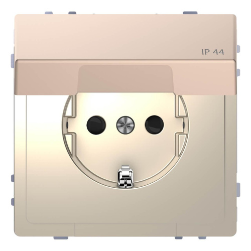 Розетка Schneider Electric Merten D-Life 16A с/з и крышкой MTN2314-6051