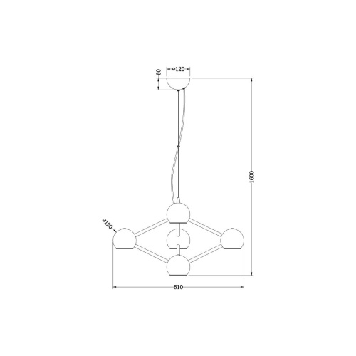 Подвесная люстра Vele Luce Azore VL5173P06 Подвесная люстра Vele Luce Azore VL5173P06