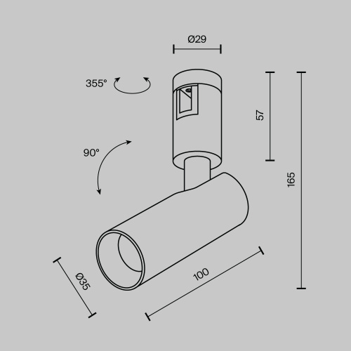 Трековый светильник Technical TR144-1-5W3K-W-B Трековый светильник Technical TR144-1-5W3K-W-B