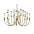 Подвесная люстра Newport 4558+4+4/C gold М0069317