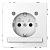Розетка Schneider Electric Merten D-Life 16A с/з и LED модулем MTN2304-6035