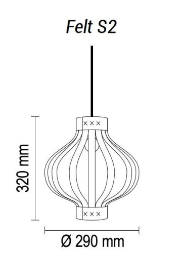 Подвесной светильник TopDecor Felt Boom A1 19 Подвесной светильник TopDecor Felt Boom A1 19