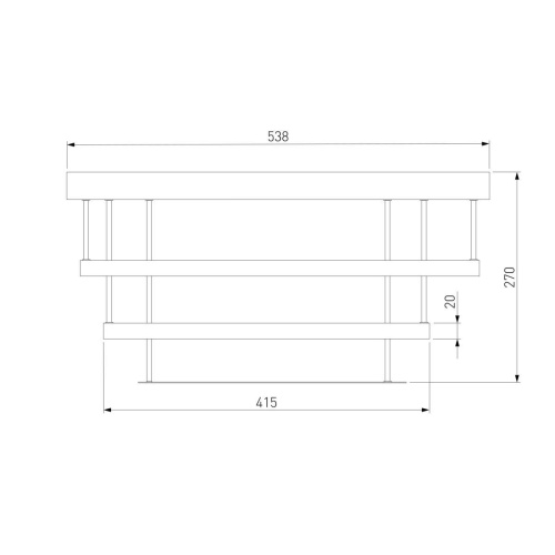 Потолочный светодиодный светильник Eurosvet Chic 90160/2 хром