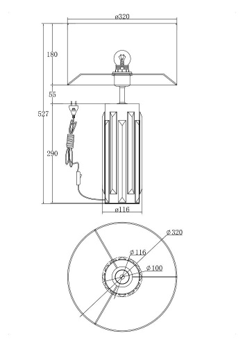 Настольный светильник Maytoni MOD304TL-01GR Настольный светильник Maytoni MOD304TL-01GR