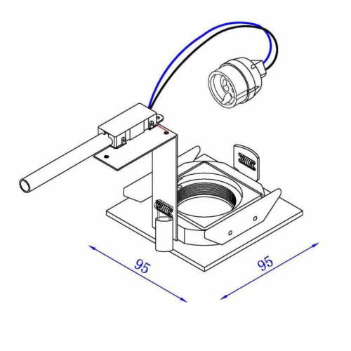 Встраиваемый светильник Lucide Eas 10909/01/12