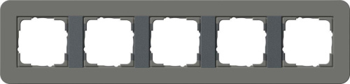 Рамка 5-постовая Gira E3 темно-серый/антрацит 0215423