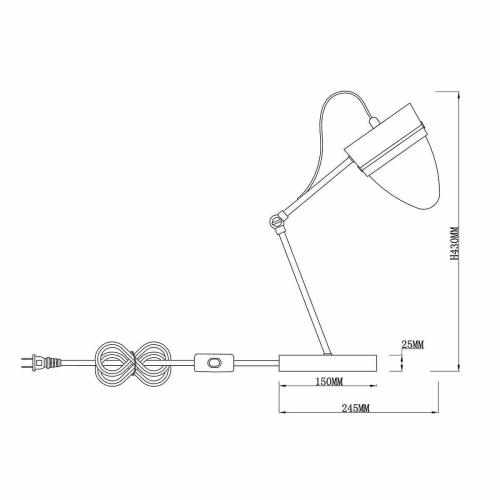 Настольная лампа Rivoli Falco 3032-501 Б0037682