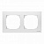 Рамка 2-постовая ABB Sky альпийский белый 2CLA857200A1101