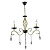 Подвесная люстра Seven Fires Elek WD3596/3H-GD-BK-CL